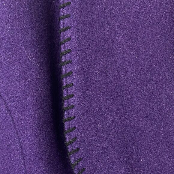 Midwest Garment Co Purple Wool Blend Bolero Jacket Women's Size Large - Picture 4 of 6